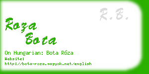 roza bota business card